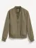 Water-Resistant Zip Bomber Jacket(stone wall,XS,regular)