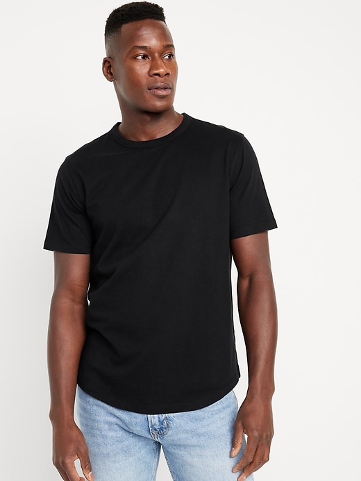 Curved-Hem T-Shirt