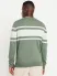 Crew-Neck Sweater(green stripe,XS)