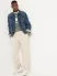 Crew-Neck Sweater(green stripe,XS)