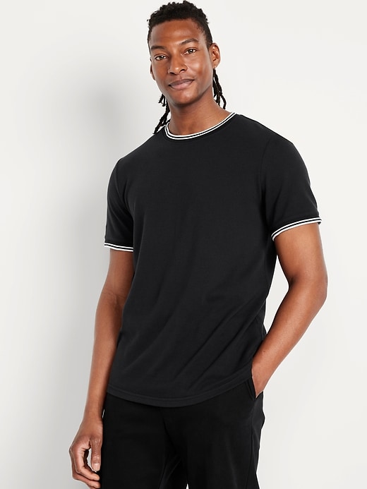 Textured Pique T-Shirt