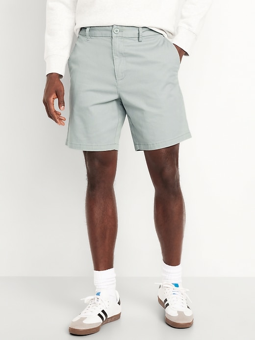 Slim Built-In Flex Rotation Chino Shorts -- 8-inch inseam