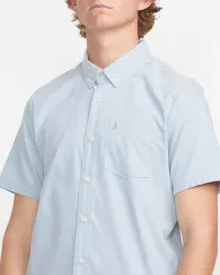 Men's Everett Oxford Short Sleeve Shirt(Wrecked Indigo,XS)