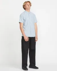 Men's Everett Oxford Short Sleeve Shirt(Wrecked Indigo,XS)