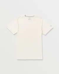 Men's Solid Short Sleeve Tee(Off White,S)
