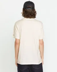 Men's Solid Short Sleeve Tee(Off White,S)