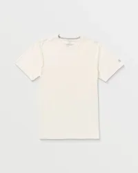 Men's Solid Short Sleeve Tee(Off White,S)