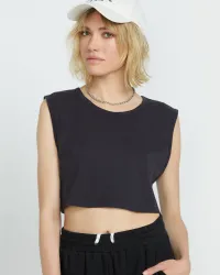 Women's Lil Muscle Tank(Vintage Black,XS)
