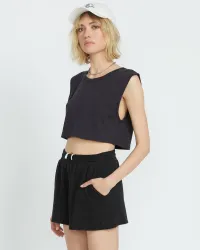 Women's Lil Muscle Tank(Vintage Black,XS)