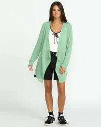 Women's Go Go Wrap Cardigan(Seagreen,XL)