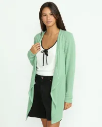 Women's Go Go Wrap Cardigan(Seagreen,XL)