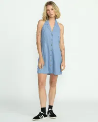 Women's Saweet Talker Dress(Chambray,XL)