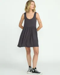Women's Lived In Baddie Dress(Vintage Black,L)