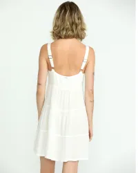 Women's Beachmoonstone Dress(White,XL)