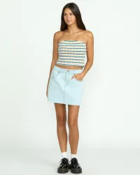 Women's Dropping In Skirt(Cruzer Blue,32)