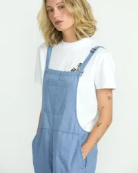 Women's Lived In Romper(Chambray,XL)