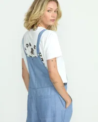 Women's Lived In Romper(Chambray,XL)