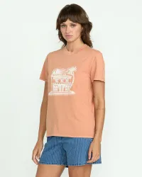 Women's Lock It Up Tee(Sandstone,XS)