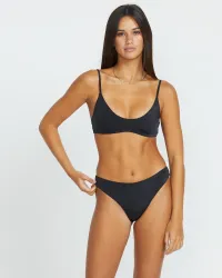 Women's Simply Seamless Cheekini Bikini Bottom(Black,XS)