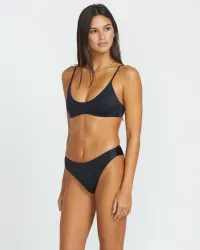 Women's Simply Seamless Cheekini Bikini Bottom(Black,XS)